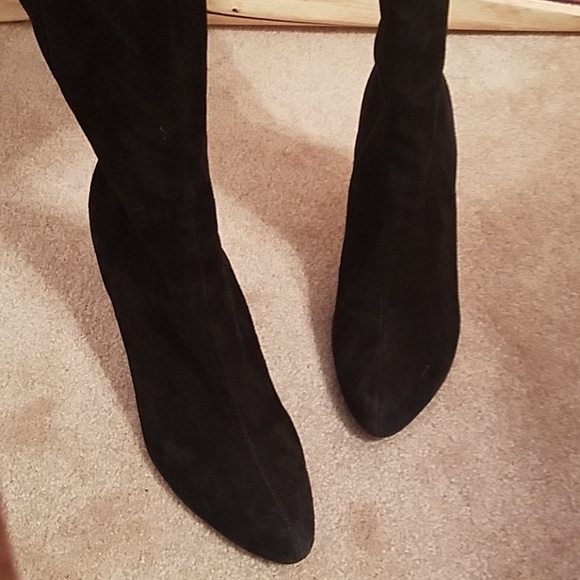 COLIN STUART Tall suede boots - Picture 5 of 8